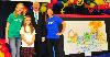 Senator Wicker presents the Doodle 4 Google finalist award to Allison Stewart.