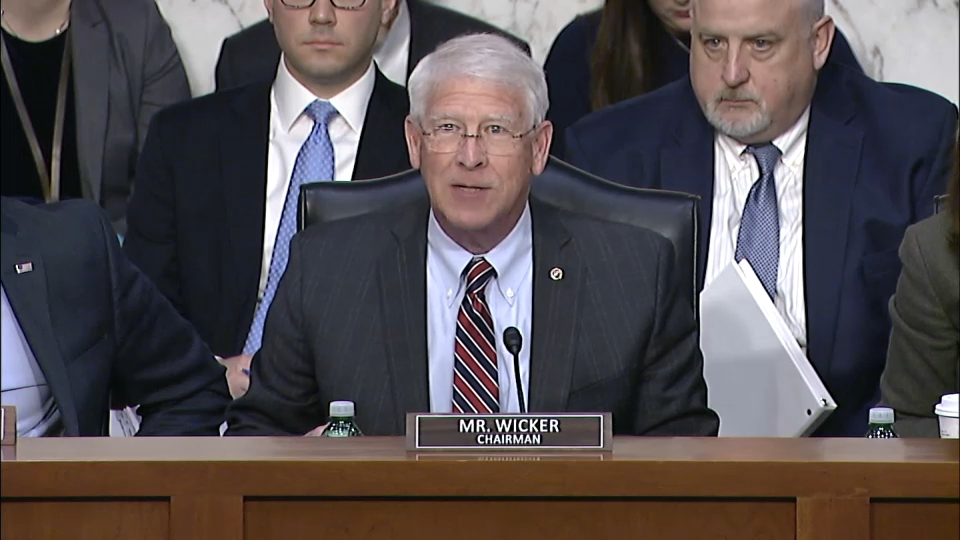 Wicker Hearing Highlights Importance of Maritime Industry
