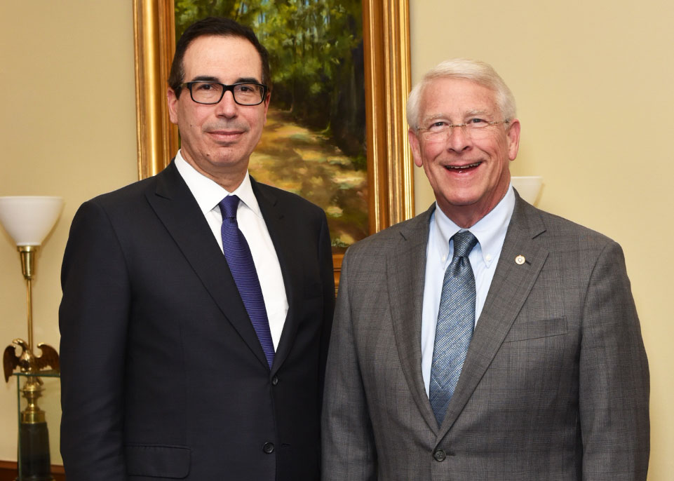 Wicker Meets With Treasury Secretary to Discuss Tax Cuts