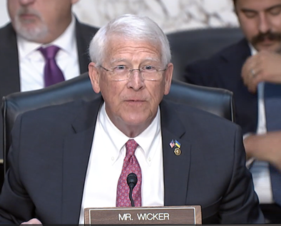 Senator Wicker in Armed Services Hearing: Defense Strategy Report Reaffirms Immediate Need for Increased Defense Investment