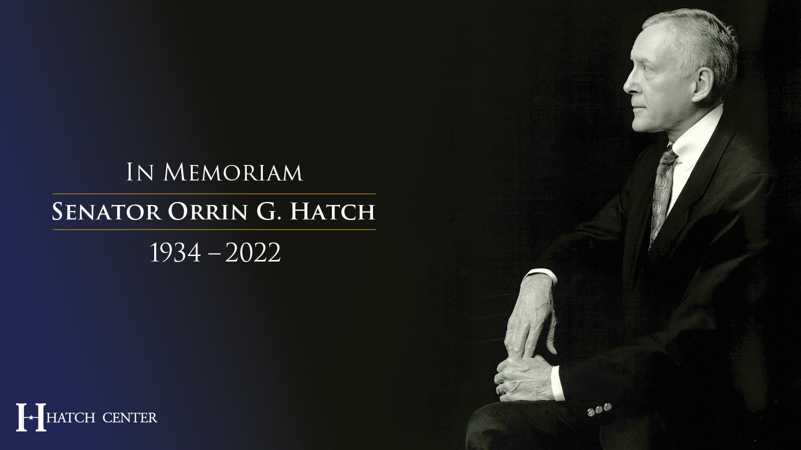 Wicker Mourns Death of Senator Orrin Hatch