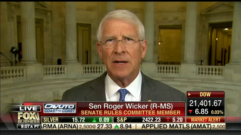 Wicker Discusses Healthcare with Neil Cavuto on Fox Business