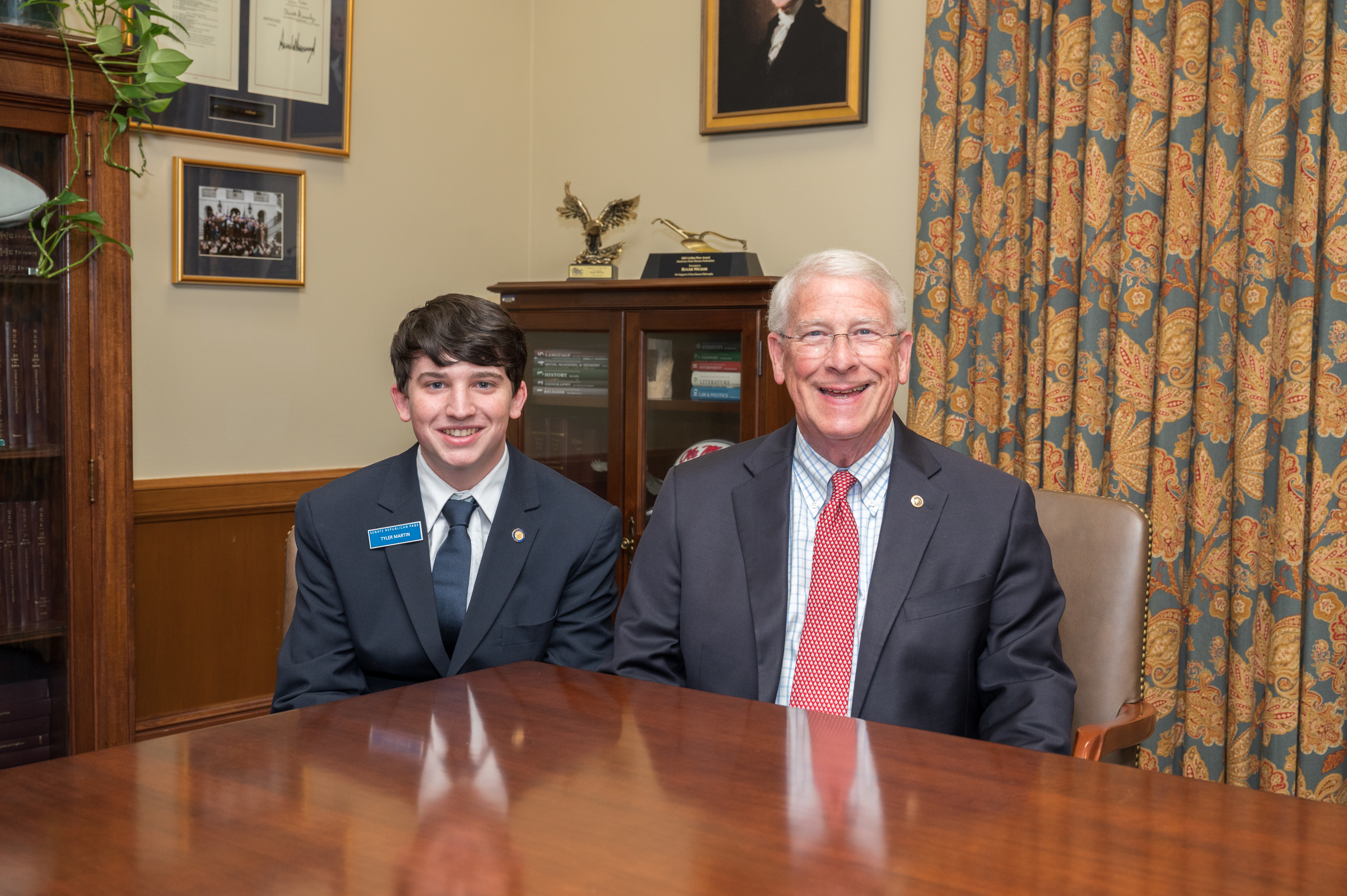 Wicker Congratulates Senate Page Ty Martin