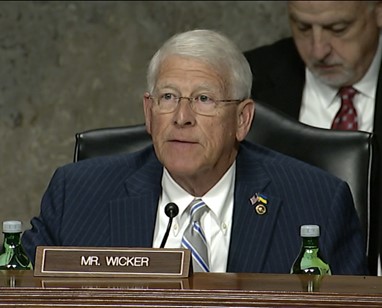 Wicker Statement on Arms Transfer to Taiwan