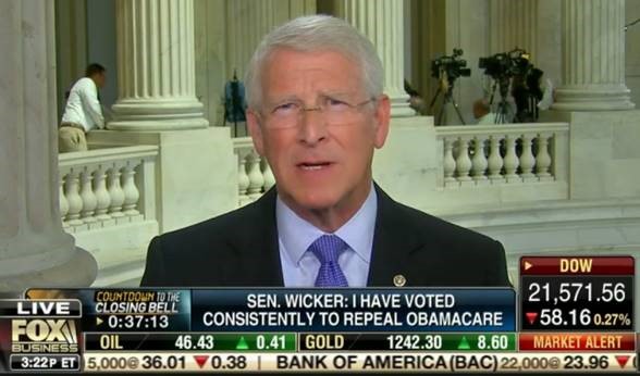 Wicker Comments on Latest Efforts to Repeal Obamacare