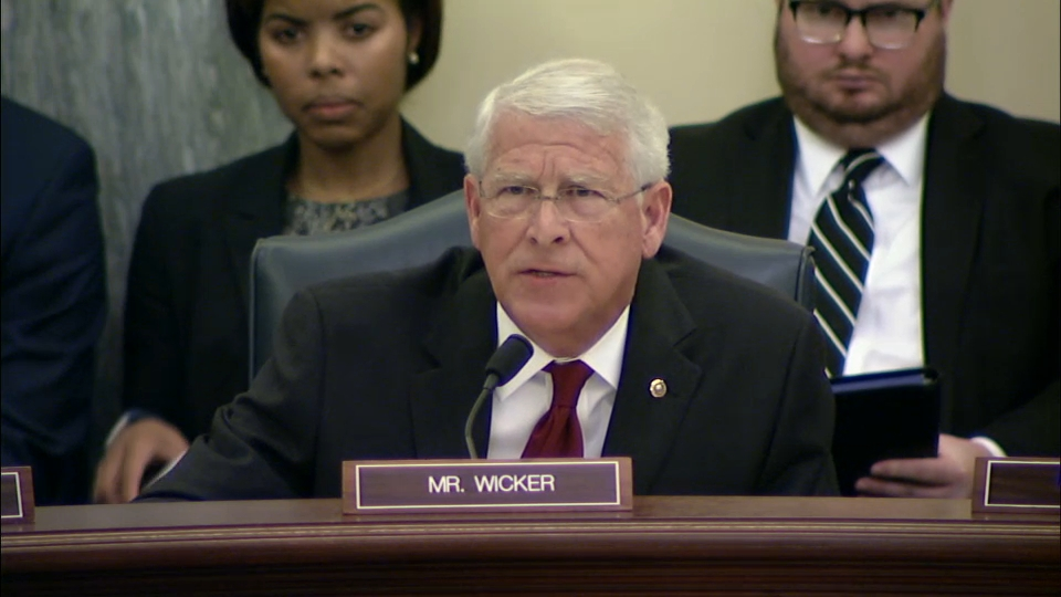 Wicker Presses Facebook, Twitter on Efforts to Combat Terrorism