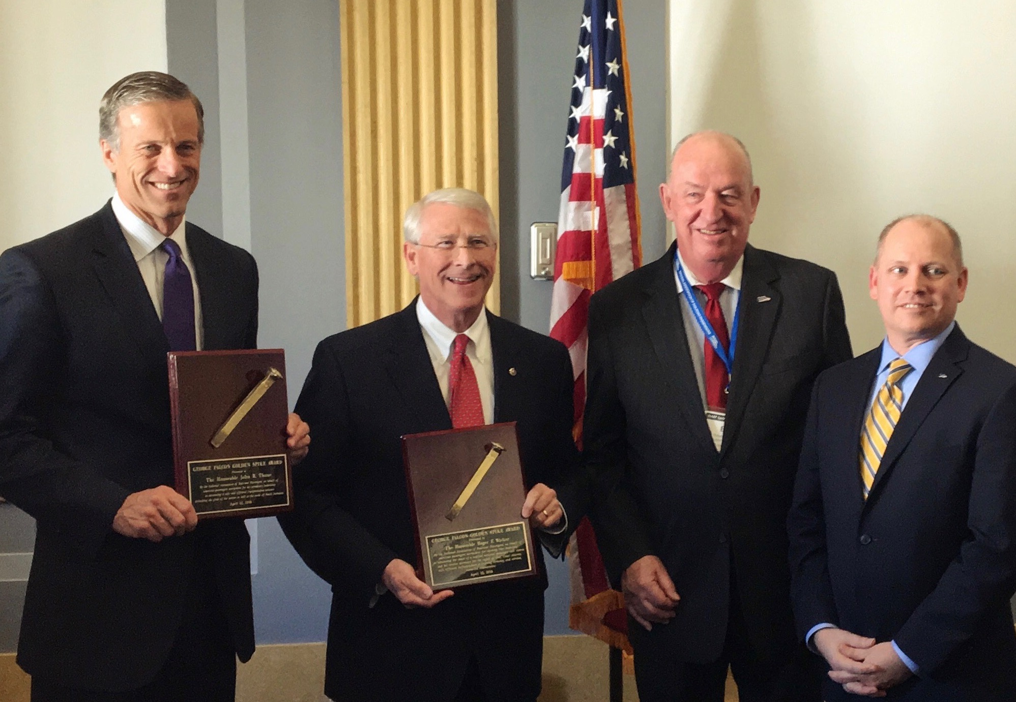 Wicker Receives Honor for Leadership on Passenger Rail Issues